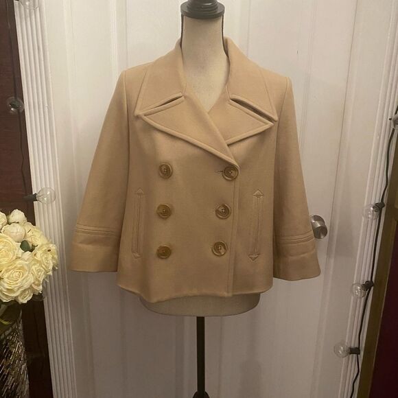 Robert Rodriquez cropped 50% wool coat, size 6 - Picture 1 of 11